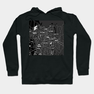 Jakarta black map Hoodie